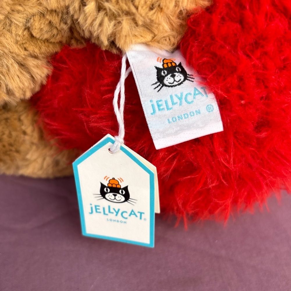 Jellycat Bartholomew Bear HEARTTHROB Authentic US seller HTF RETIRED Valentines - Picture 7 of 14